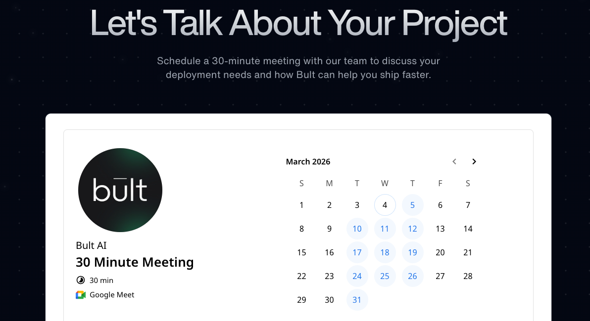 Let’s Talk About Your Project