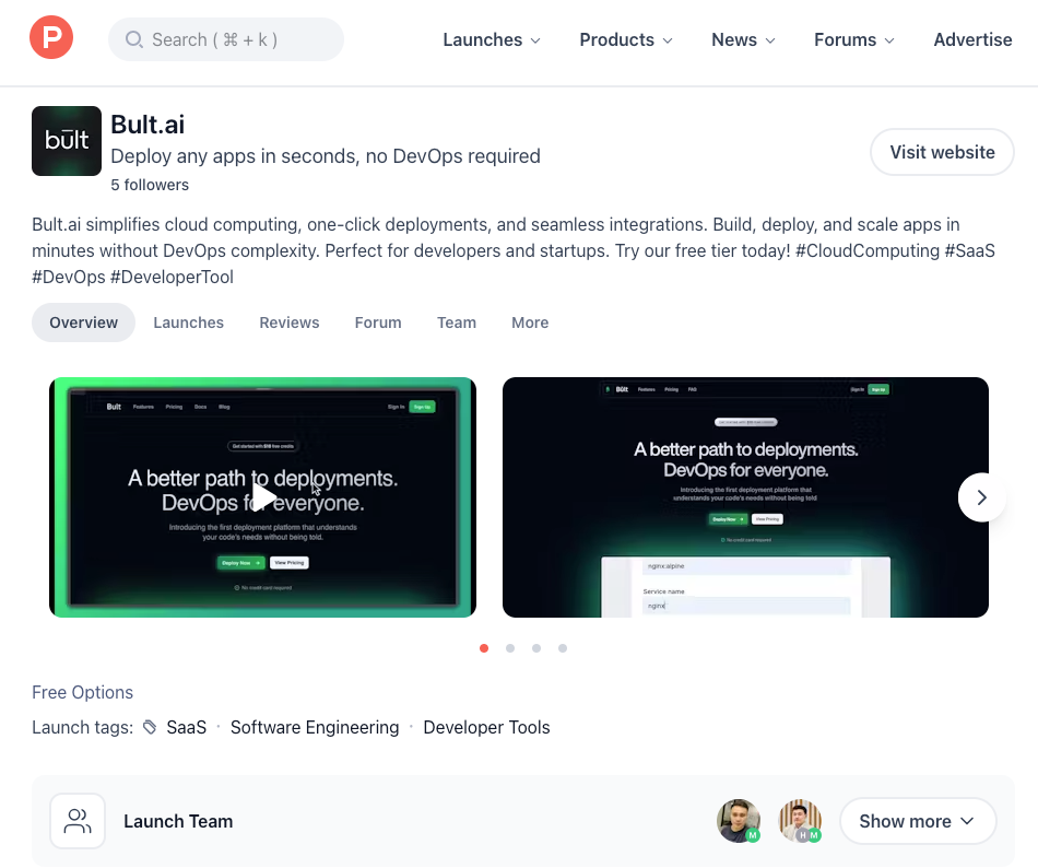 Bult.ai is Launching on Product Hunt This August