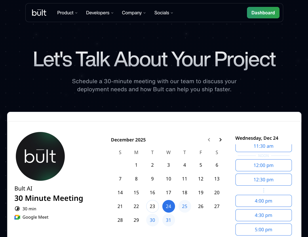 Let’s Talk About Your Project