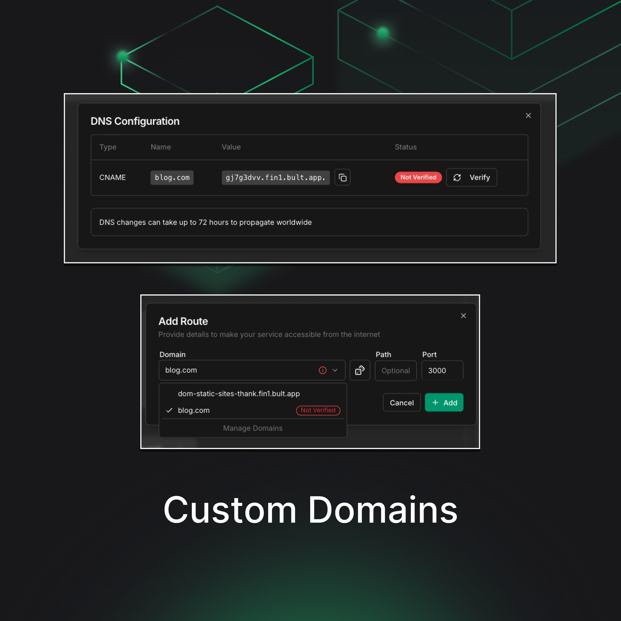 Public URLs and Custom Domains in Bult.ai